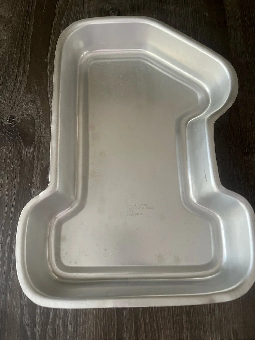 Wilton Silver Number 1 Cake Pan